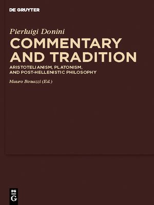 cover image of Commentary and Tradition